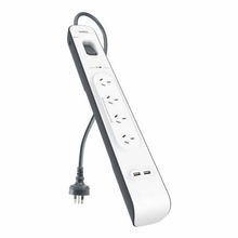 view Belkin 4 Outlet Surge Strip with 2.4A USB Charging