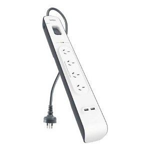Belkin 4 Outlet Surge Strip with 2.4A USB Charging