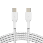 Belkin BoostCharge 1m Braided USB-C to USB-C Cable - White