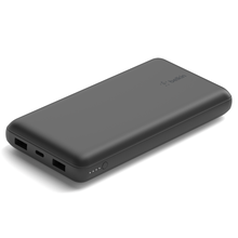 view Belkin BoostCharge 20000mAh USB-A and USB-C Power Bank - Black