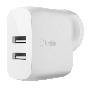 Belkin BoostUP Charge Dual USB-A 24W Wall Charger - White