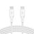 Belkin BoostCharge 2m USB-C to USB-C Braided Cable with 100W Charging Power- White