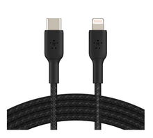 view Belkin BoostUP Charge 1m USB-C to Lightning Braided Charge & Sync Cable - Black