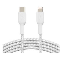 view Belkin BoostUP Charge 2m USB-C to Lightning Braided Charge & Sync Cable - White