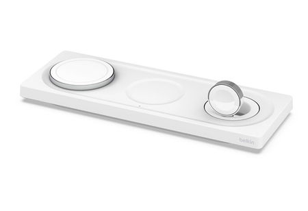 Belkin BoostCharge Pro 3-in-1 Wireless Charging Pad with MagSafe - White