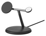 Belkin BoostCharge Pro 3-in-1 15W Magnetic Wireless Charging Stand with Qi2 - Black
