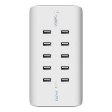 view Belkin RockStar 10 Port USB Charging Station - White