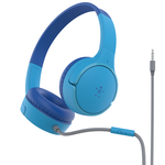 Belkin SoundForm Mini 3.5mm On-Ear Wired Stereo Headphones for Kids - Blue