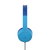 Belkin SoundForm Mini 3.5mm On-Ear Wired Stereo Headphones for Kids - Blue