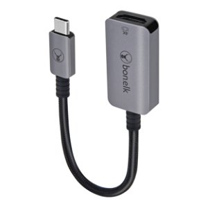 Bonelk 15cm Long-Life USB-C to 4K HDMI Adapter - Space Grey