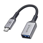 Bonelk Long-Life 15cm USB-C to USB-A Adapter - Space Grey
