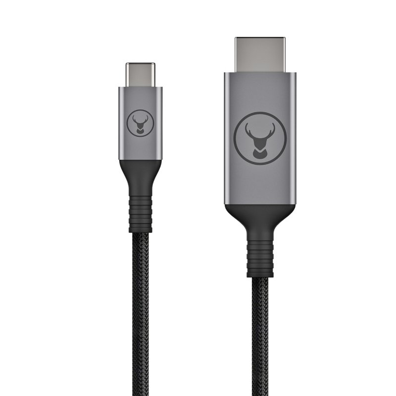 Bonelk Long Life 2.5m USB-C to HDMI Cable - Black/Space Grey