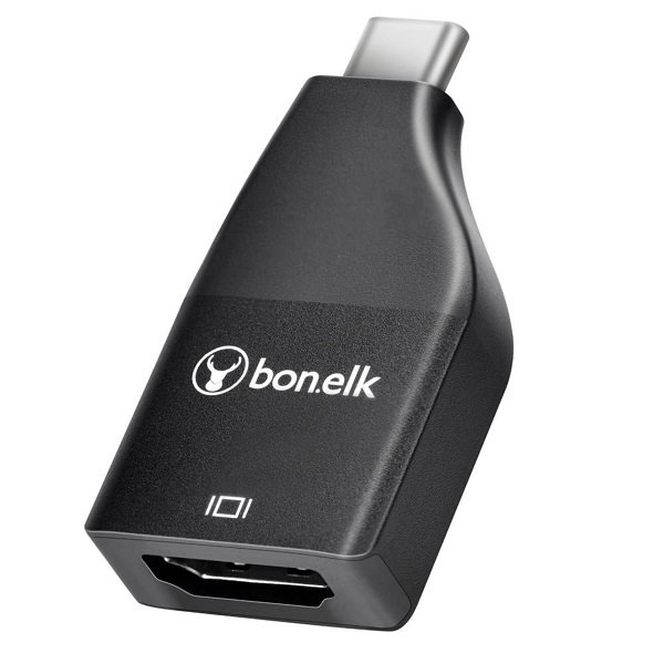 Bonelk USB-C to 4K HDMI Adapter - Black