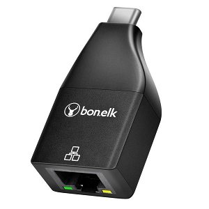 Bonelk USB-C to Gigabit Ethernet Adapter - Black