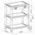 Bracom 3-Tier Stand with Drawer and Shelf for 13 to 32 Inch Monitor or Printer up to 10Kg