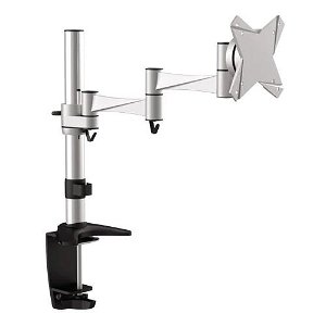 Bracom Single Desk Mount Bracket for 13-27 Inch Flat Panel TVs or Monitors - Up to 8kg
