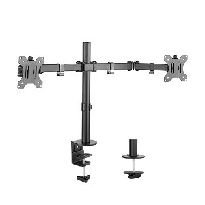 Bracom Dual Steel Arm Desk Monitor Bracket for 13 -32 Inch Monitors - Up to 8Kg