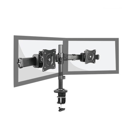 Bracom Dual Desk Mount Bracket for 17-32 Inch Flat Panel TVs or Monitors - Up to 8kg