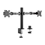 Bracom Dual Steel Arm for 17 - 32 Inch Flat Panel TVs or Monitors - Up to 12kg