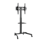 Bracom Height Adjustable Stand for 32-55 Inch Flat Panel TVs or Monitors  with Shelf - Up to 35kg