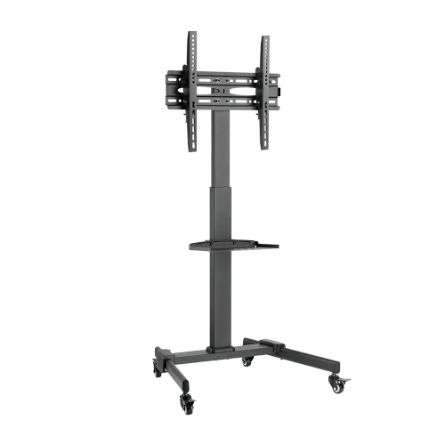 Bracom Height Adjustable Stand for 32-55 Inch Flat Panel TVs or Monitors  with Shelf - Up to 35kg