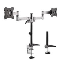 view Bracom Aluminum Dual Monitor Desk Mount Bracket for 13-27 Inch Flat Panel TVs or Monitors - Up to 8kg per arm