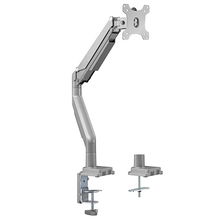 view Bracom Single Aluminum Gas Spring Arm for 17 - 32 Inch Curved & Flat Panel TVs or Monitors - Metallic Grey - Up to 9Kg