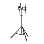 Bracom Tilting Mount with Portable Tripod Stand for 32 - 55 Inch Curved & Flat Panel TVs or Monitors - Up to 35KG