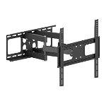 Brateck Economy Solid Articulating Wall Mount Bracket for 32-55 Inch Curved & Flat Panel TVs or Monitors - Up to 50kg