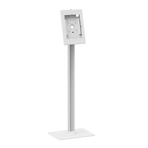 Brateck Anti-Theft Enclosed Tablet Floor Stand for 9.7-11 Inch Tablets - White