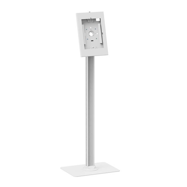 Brateck Anti-Theft Enclosed Tablet Floor Stand for 9.7-11 Inch Tablets - White