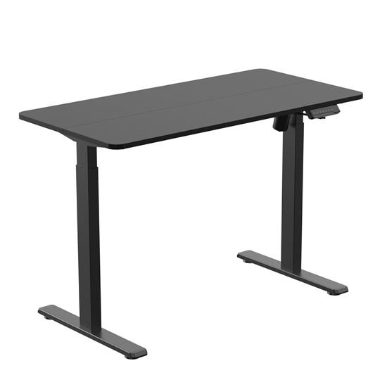 Brateck Compact Desktop Single Motor Electric Sit-Stand Desk - Black