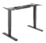 Brateck Dual Motor Electric Two Leg Sit-Stand Desktop Workstation Frame - Black