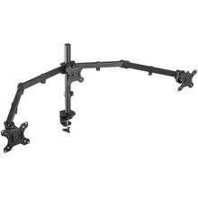 view Brateck Economical Double Joint Articulating Triple Monitor Desk Mount Bracket for 13-27 Inch Flat Panel TVs or Monitors - Up to 7kg per Screen