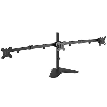Brateck Economy Double Joint Triple Monitor Desk Mount Stand for 13-27 Inch Flat Panel TVs or Monitors - Up to 7kg per Screen