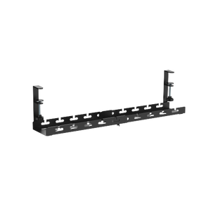 Brateck Extendable Clamp-On Under Desk Cable Management Tray - Matte Black