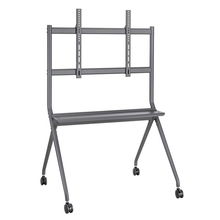 view Brateck Heavy-Duty Studio Cart Trolley Mount for 50-86 Inch Flat Panel TVs or Monitors with Equipment Shelf - Up to 120kg