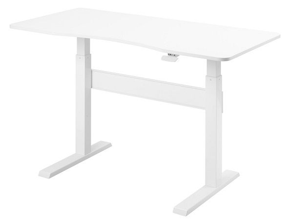 Brateck Height Adjustable Air Lift Sit-Stand Workstation - White | Elive NZ