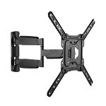 Brateck Elegant Full-Motion 515mm Wall Mount Bracket for 23-55 Inch Flat Panel & Curved TVs or Monitors - Up to 35kg