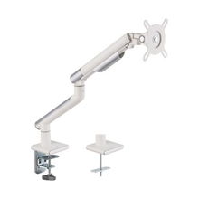 view Brateck Premium Slim Aluminium Spring Assisted Single Monitor Desk Mount Bracket for 17-32 Inch Flat Panel TVs or Monitors - Up to 9kg, White