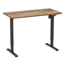 view Brateck S11E Basic Single Motor Electric Sit-Stand Desk - Rustic Top