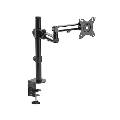 Brateck Articulating Aluminum Single Monitor Desk Mount Bracket for 17-32 Inch Flat Panel TVs or Monitors - Up to 8kg per Display