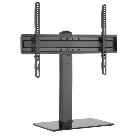 Brateck Universal Swivel Tabletop TV Stand with Glass Base for 37-70 Inch Flat TV - Up to 40kg