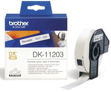 view Brother DK11203 17mm x 87mm Black on White File Folder & Address Labels