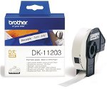 Brother DK11203 17mm x 87mm Black on White File Folder & Address Labels