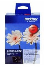 view Brother LC39BK Black Ink Cartridge - Twin Pack