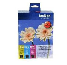 view Brother LC39 Colour Ink Cartridge Value Pack - Cyan, Magenta & Yellow