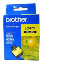 view Brother LC47Y Yellow Ink Cartridge
