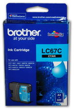 view Brother LC67C Cyan Ink Cartridge