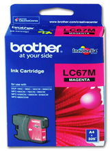 view Brother LC67M Magenta Ink Cartridge